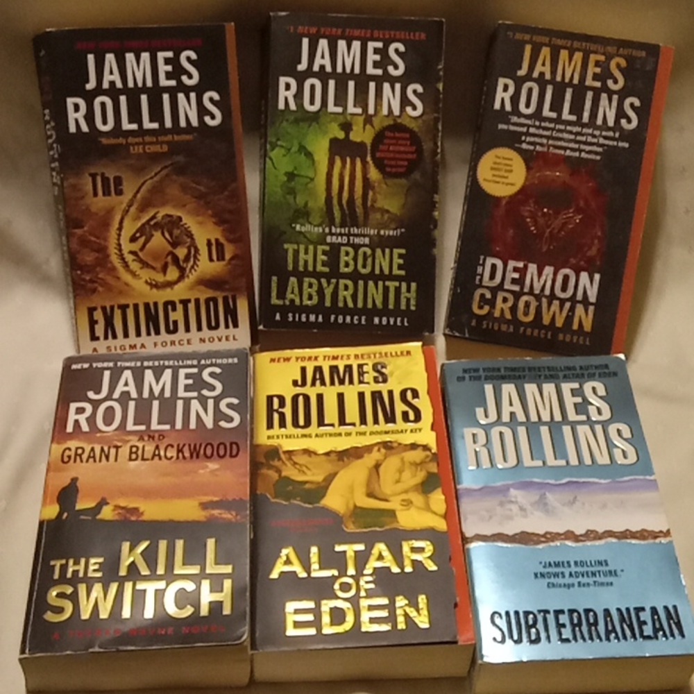 6 PB James Rollins Books